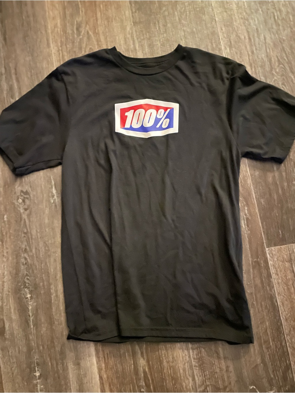 100% Logo Black Short-Sleeve Men's T-Shirt